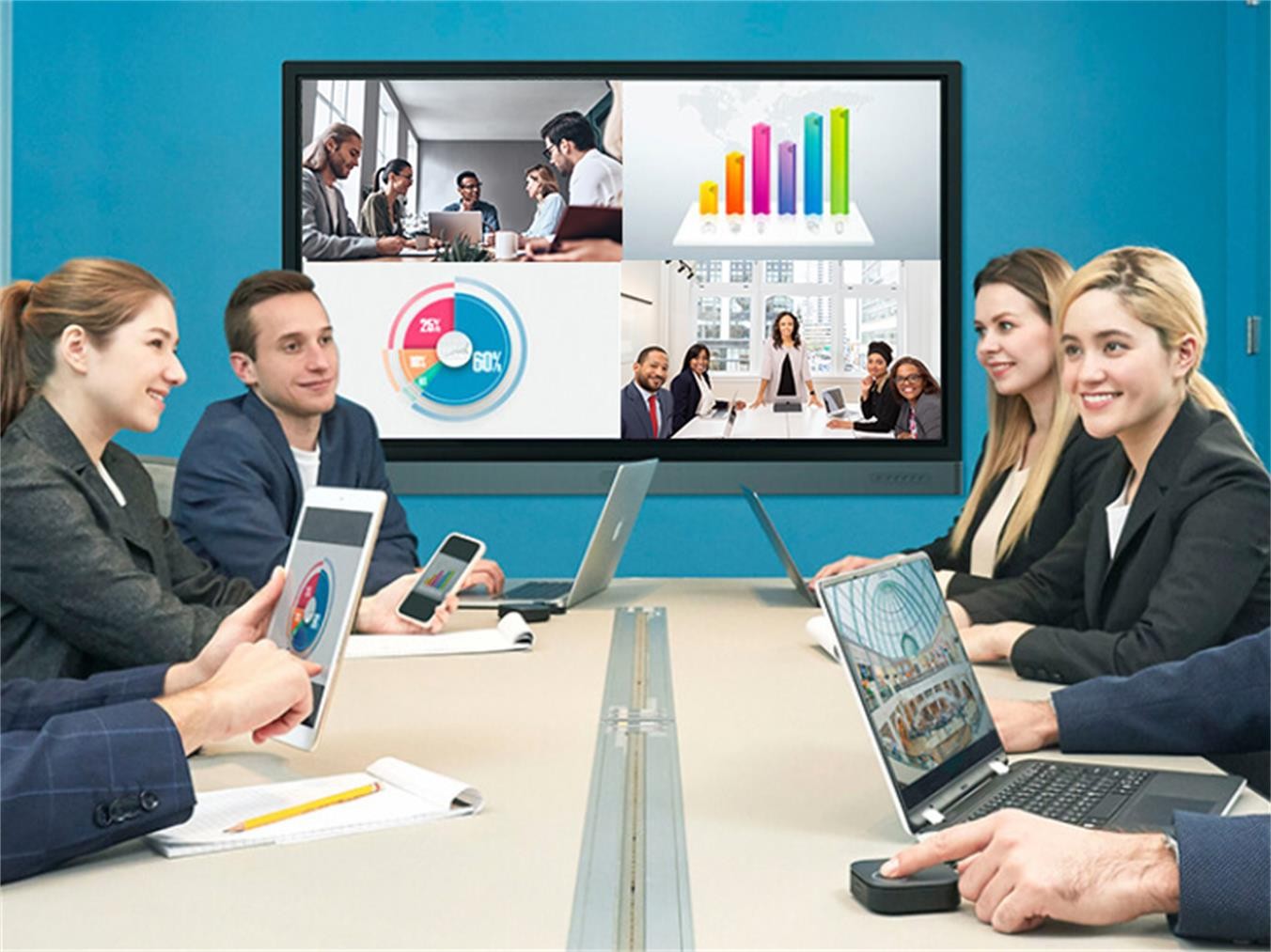 Interactive flat panel solution 