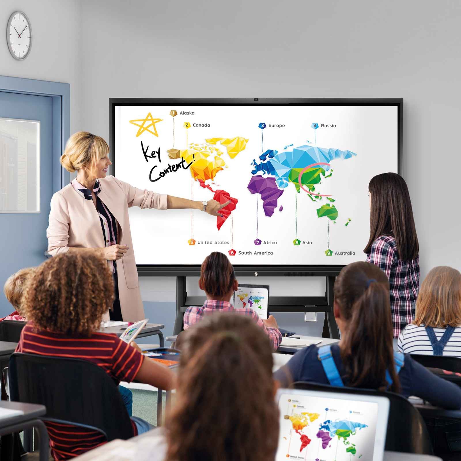 smart board in classroom